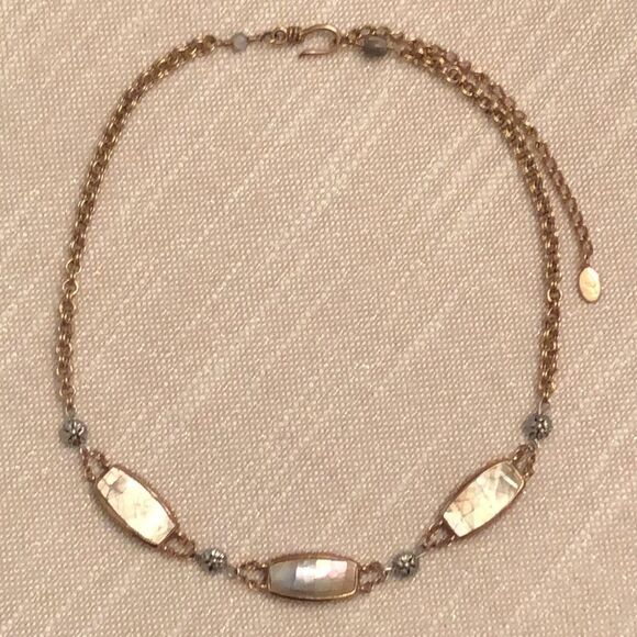 Liz Claiborne | Abalone Necklace | 17” Adjustable - Picture 4 of 4